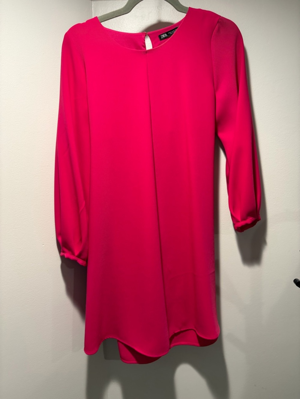 Zara Hot Pink Mini Dress SZ M